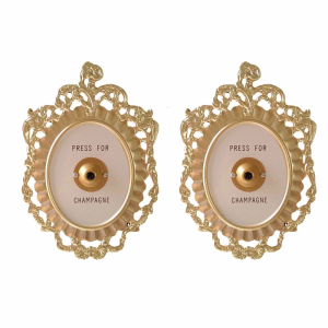 Antique Champagnes Doorbells Decoration with Easy Installation Bells Plaque for Home or Office