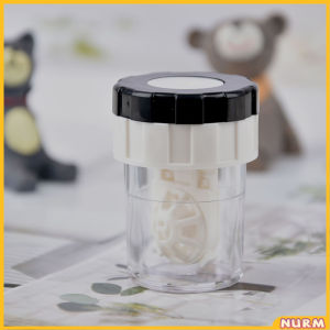 Nurm Contact Lens Manual Cleaner Portable Rotating Case Glasses Cleaning Box