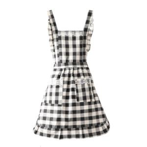 Đa Năng Tạp dề hầu gái Cho Móng Tay Salon Và Quán Cà Phê Cửa Hàng Sử Dụng Được Thiết Kế Với Ngọt Ngào Xù Bowknot Và dây đai điều chỉnh