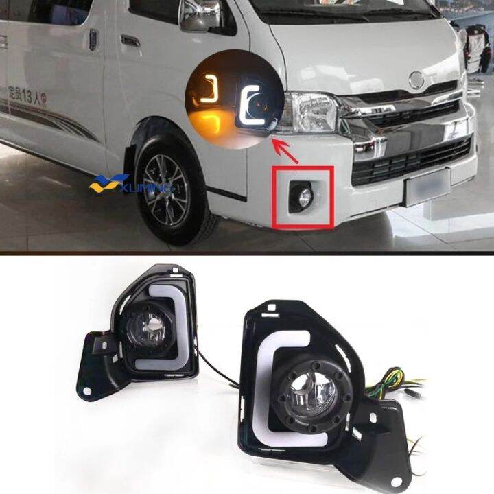 For Toyota Hiace Refitted Led Front Fog Lamp C Type Fog Lamp Lazada Ph