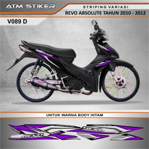 Stiker striping variasi honda absolute revo 2010-2012