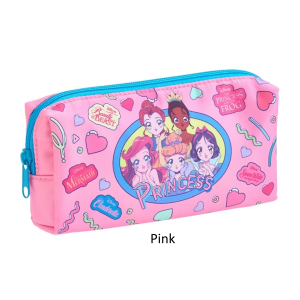 Disney Princess Pen Pouch | PLAZA Japan Exclusive | 90s Retro Pencil Case | Pink / White