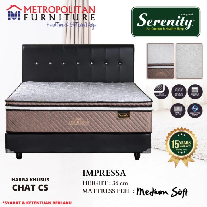 Kasur Springbed Elite Serenity Impressa Pocket Spring Spring bed