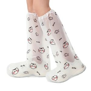 MINIFELE 262 PE Waterproof Shoe Covers Thickened Waterproof Disposable Shoe Covers Anti Slip Rain Boot Covers Outdoor Travel