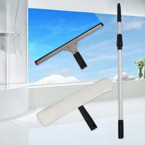 Telescopic Stainless Steel Glass Wiper Window Cleaning Tool Household Wet and Dry Use Durable