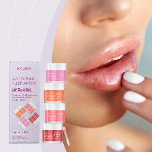 EELHOE Lip Care Set Moisturizing gentle hydrating protecting the lips nourishing the lip skin and making the lips tender Lip Exfoliation And Nourishing Set Lip Deep Care Set