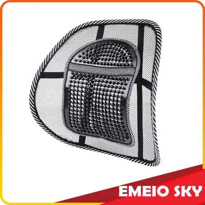 Universal Car Back Support Chair Massage Lumbar Support Waist Cushion Mesh Ventilate Cushion Pad For Car Office Home
