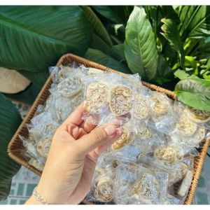 Tết -  Kẹo mè xửng cuộn bánh phồng bến tre - đồ ăn vặt