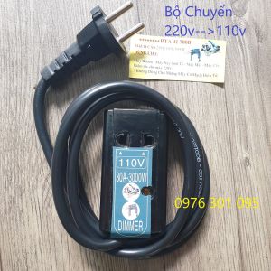 Biến Thế Chuyển Động 3000W Có Dây Tiện Dụng - Mạch Cản Điện 220V Ra 110V 100V