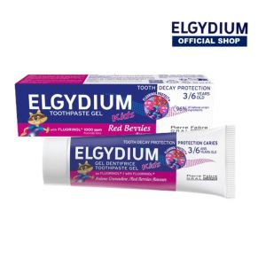Elgydium Kids RED BERRIES Toothpaste (3-6 years) ( Buy 1 Free 1 Travel size 7ml )