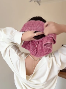 Comfortable Knitted Hair String Elastic Hair Tie French Charm Design Lightweight Hairpiece For Girls and Women