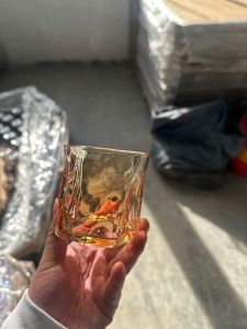 Cốc thuỷ tinh ly uống cà phê lượn sóng cao cấp phong cách Bắc Âu - VS45