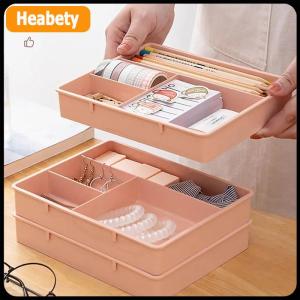 【2-3 days delivery】 Desk Drawer Organizer Stackable Multi-cell Desktop Storage Bin Tray Multi-Purpose Divider Container for Household Office Home