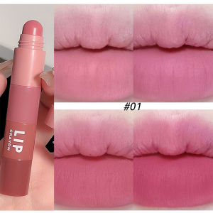 Dorisna 4 in 1 Lip Crayon Matte Lipstick Rose&Red Style Waterproof Long Lasting Lipstick Korean Makeup