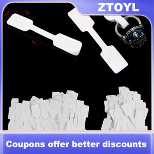 【ZTOYL】 50 100Pcs Blank price tags necklace ring jewelry labels paper stickers