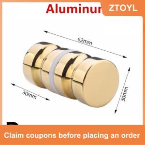 【ZTOYL】 Phong Cách Tắm cửa kính xử lý trượt vòi hoa sen cửa KnobDouble Sided kéo phần cứng phụ tùng thay thế cho phòng tắm cửa kính