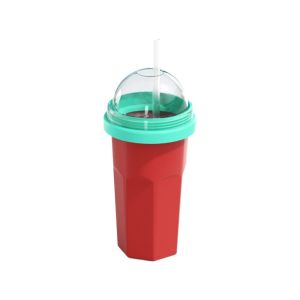 CRNGW Leak Proof Smoothie Cup Large Capacity Food-Grade Ice Cream Maker Cup Food-grade with Spoon Milkshake Bottle Home Use
