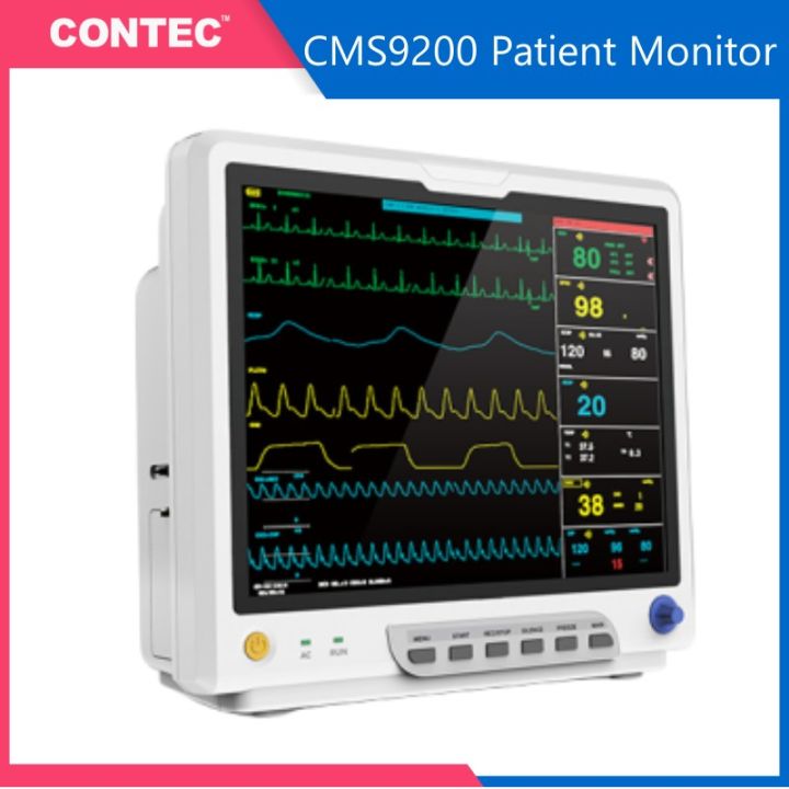 CONTEC CMS9200 Patient Monitor 15'' TFT Color LCD Digital Cardiac ...