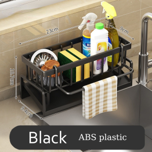 Metal Sponge Drainer Rack With Towl Holder Kitchen Bathroom Sink Organizer Rack Soap Holder Orgaizer