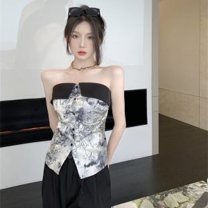 🍒🍒🍒ÁO ỐNG NỮ ĐÍNH NÚT NHÚNG SAU LƯNG LOANG MÀU NỔI BẬT MÃU MÙA HÈ 2023 LYIE LIP8