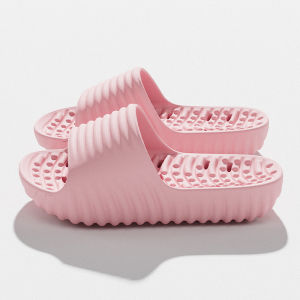 Free Shipping EVA Thick-Soled Bathroom Anti-Slip Slippers For Women Summer Indoor Home Soft-Soled Anti-Slip Massage Sandals