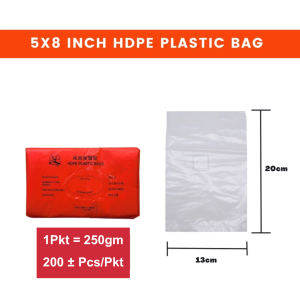 mixshop Food Grade - HDPE Thin Pack | Food Storage Bag | Transparent Plastic Bag | Clear Plastic Bag