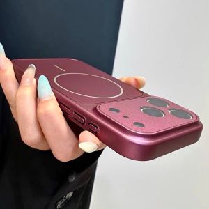 Original 18PM-Look Magne For Magsafe Nano Matte Case For iPhone 17 16 15 14 13 12 11 Pro Max Official Wireless Charge Cover