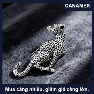 【CANAMEK】 Leopard Trâm pin đồ trang sức động vật Áo khoác mùa đông ăn mặc bên phụ kiện Quà Tặng