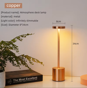 Gold Star Bar Table Lamp LED 3Colors Metal Desk Light BrightnessIndoor Night Light Decor Lighting christmas decoration for home