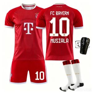 AE2627 Bayern home jersey 9 No. 10 Kane Short-Sleeve Football Jersey Set jersey Customized summer competition uniforms