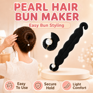 Pearl Cushion Sponge Donut Hair Bun Maker for Women Girls Hair Styling Accessories Easy Bun Tool