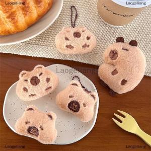 [COD] Laogeliang Capybara sang trọng búp bê phim hoạt hình Keychain Túi Mặt dây chuyền mềm nhồi bông búp bê Ba lô xe túi vòng chìa khóa trang trí Kid Quà Tặng
