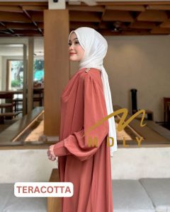 MDLY Baju gamis wanita/Gamis Motif Bunga/Gamis Polos Mewah Elegan/Divya Dress Series II By Mdly