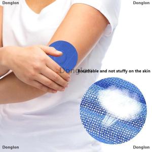 [COD] Donglon 10ชิ้นแผ่นติดกาวกันน้ำแพทช์เซ็นเซอร์วัดระดับน้ำตาลในเลือดติดทนนาน