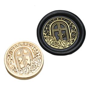 Embossed Wax Seal Head Removable Sealing Brass Head for Gift Envelope Invitations Greeting Decorations