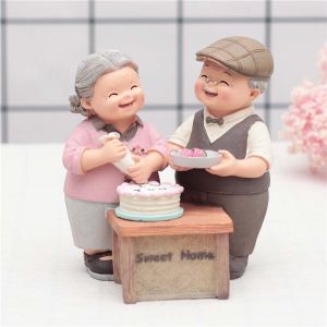 STATIONERY Sáng tạo Hiện đại DIY Đồ trang trí Ngọt ngào Đám cưới bằng vàng Những người yêu thích ngọt ngào Cặp đôi bức tượng nhỏ Mô hình ông bà Những người yêu thích bức tượng nhỏ