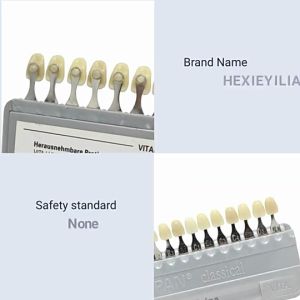 elegantstunning Tooth Guide Dental Material Vita 16-Color Tooth Model Colorimetric Plate Tooth Shape Design Tooth Beauty Device