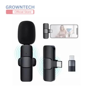 Micro cài áo không dây K8 2.4G khử tiếng ồn môi trường hỗ trợ iPhone Type-C Micro USB dùng livestream quay video