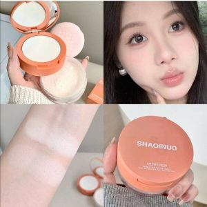 Dorisna hai lớp phấn định hình làm mịn bột ép & phấn phủ đôi hiệu ứng không thấm nước ngăn mồ hôi và trang điểm kiểm soát dầu