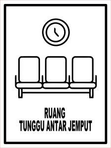 Sticker Stiker Petunjuk Warning Pengumuman lobby kantin r.bidan ruang administrasi kk181