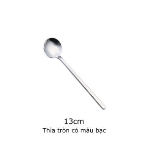 Thìa inox muỗng cà phê inox thìa dài uống trà thép không gỉ hai sang trọng tinh tế -Aeneas Shop