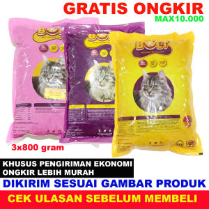 makanan kucing BOLT cat 3 PAK gratis ongkir murah