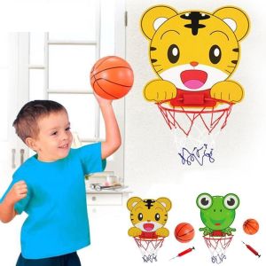 BBBK Set Jaring Plastik Untuk Bola Basket Mini Portable Adjustable Indoor Cartoon Basketball Board