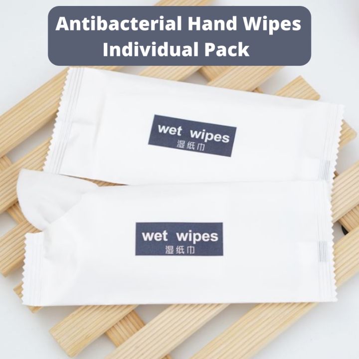 (100 pcs/pack) Antibacterial Wet Tissue Muslim Friendly Hand Wipes ...