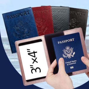 GAI39 Xách tay Người đàn ông Phụ Nữ Thẻ tín dụng Tên ID Địa Chỉ ID Tài Liệu Bìa hộ chiếu Hộ Chiếu Bảo Vệ Chủ Hộ Chiếu Thẻ Trường Hợp Du lịch Phụ Kiện