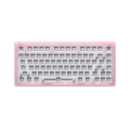 Akko ACR75 RGB Custom Mechanical Keyboard Hot-Swappable DIY Kit Socket Gasket Mount With 81-Key Layout Acrylic Case (Pink). 