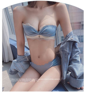 DACHAO Women Bras Fine Luxury Premium lingerie Korean Fashion Style Wireless Soft Cup Bra with Smooth Surface Multiway & Stretchable Strip Bra Half Cup Anti-Slip Bra Easy Wearing