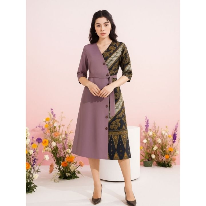 Midi Dress Wanita Elegan Kombinasi Batik Gaun Pesta Kondangan Modern Lauren Baju Dress Formal Hn V-Neck Flare Sleeves Crepe A-Line Dresses - Lazada | Lazada Indonesia Midi Dress Wanita Elegan Kombinasi Batik Gaun Pesta Kondangan Modern Lauren Baju Dress Formal Hn V-Neck Flare Sleeves Crepe A-Line Dresses - Lazada | Lazada Indonesia