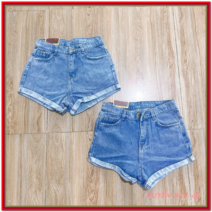 Quần SHORT jean nữ SĂN LAI XANH NHẠT chất lượng mềm mịn siêu đáng - Main Image