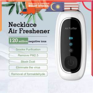 Air Purifier Portable Personal Necklace USB Rechargeable Lanyard Sterilization Protection Pads Holder